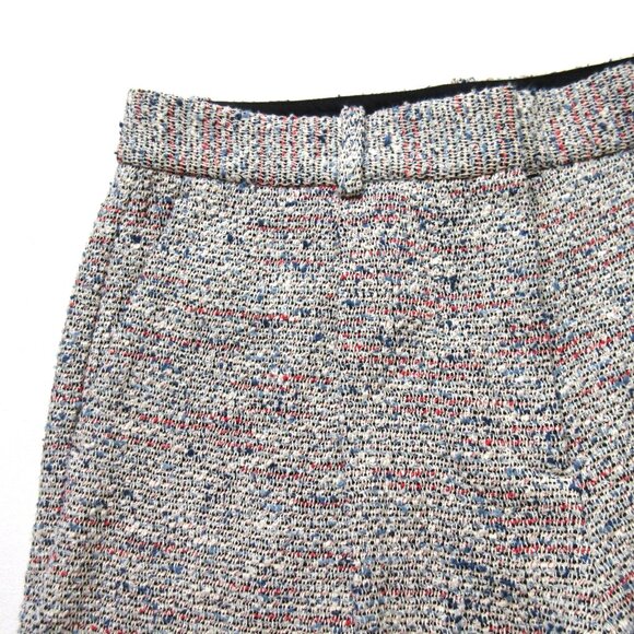 NWT Theory Adamaris in Tweed Single Pleat Wide Leg Fringe Hem Pants 6 x 31 - Picture 5 of 10